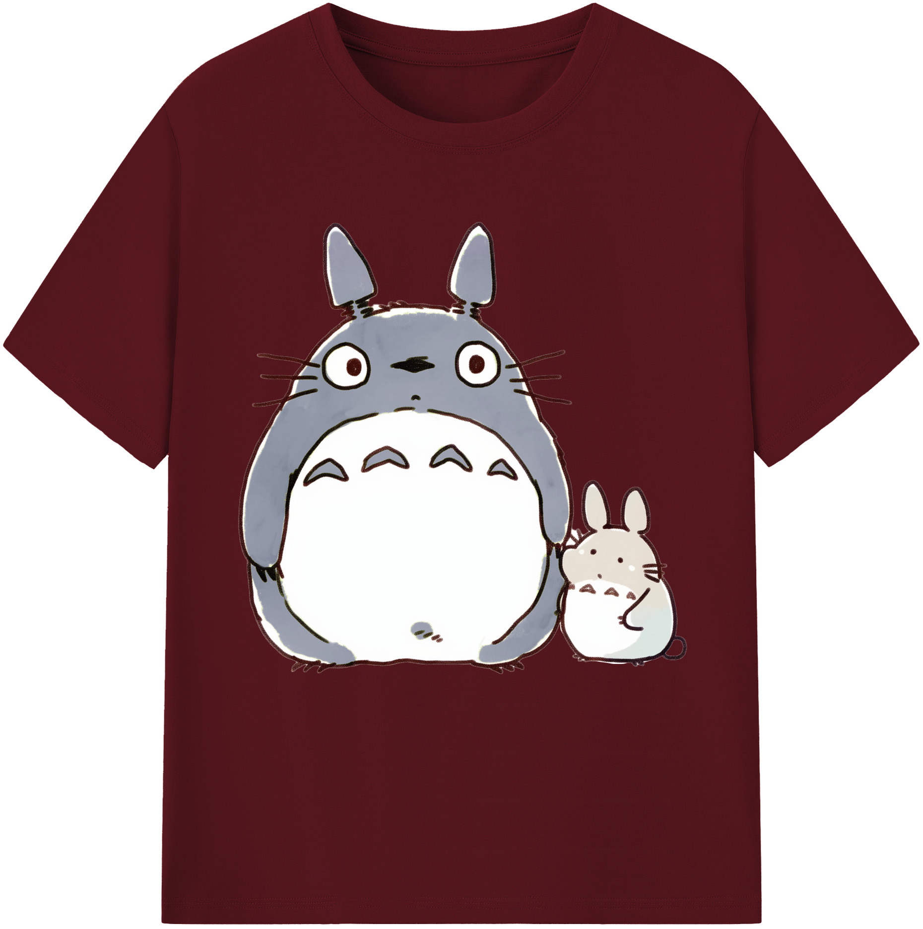 （画像用） となりのトトロ 草壁メイ 草壁サツキ My Neighbor Totoro Satsuki Kusakabe Mei Kusakabe 綿100％半袖Tシャツ（フロントプリント）